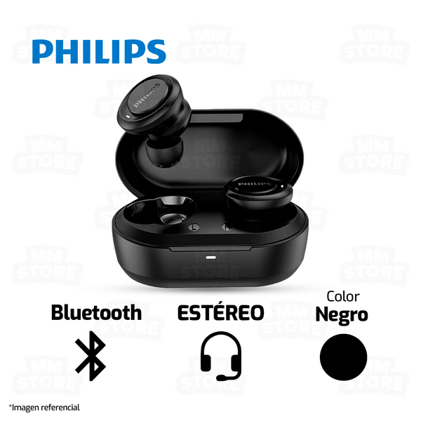 AUDIFONO PHILIPS TAT1215BK | BLUETOOTH | ESTEREO | NEGRO