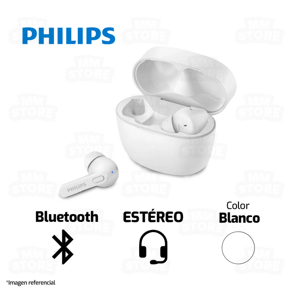 AUDIFONO PHILIPS TAT2206WT | BLUETOOTH | ESTEREO | BLANCO