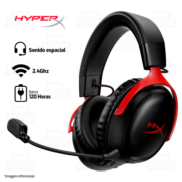 AUDIFONO HYPERX CLOUD III | INALAMBRICO | 7.1 | ROJO