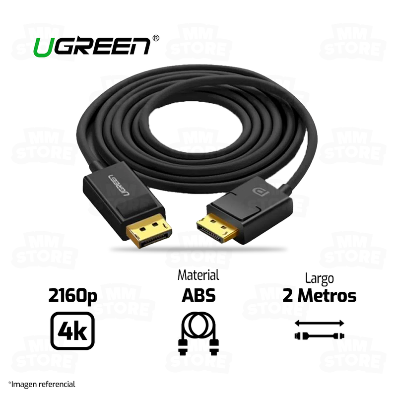 CABLE DISPLAYPORT UGREEN 10211 | 4K | 2MTS