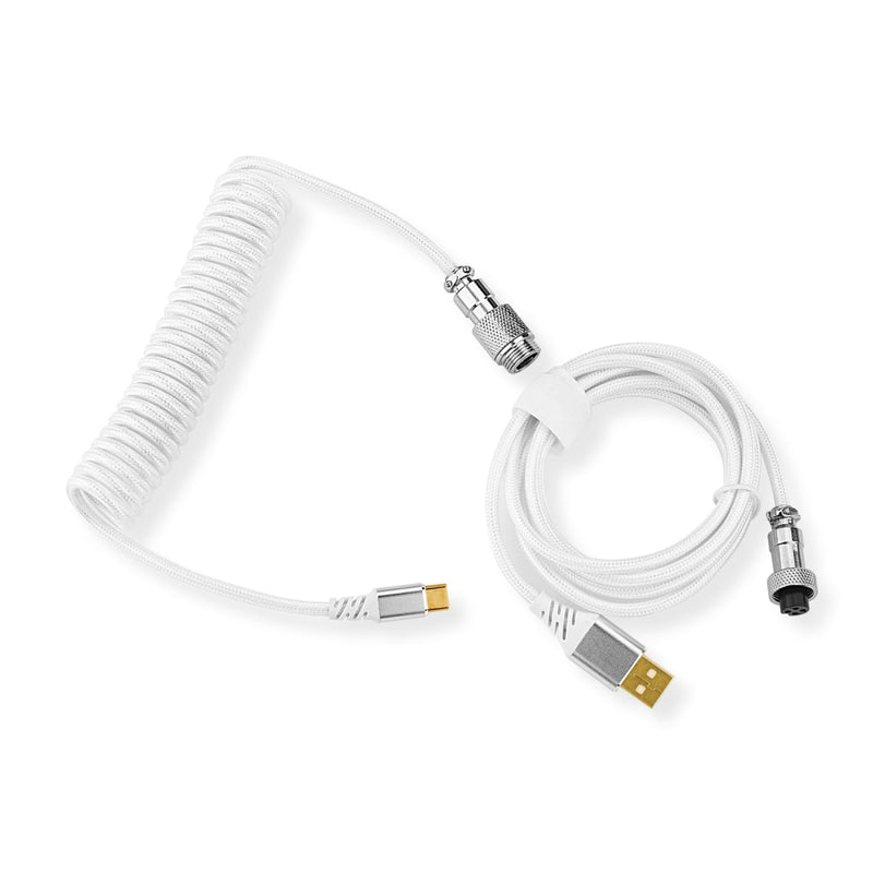 CABLE REDRAGON COILED TIPO C A115B | BLANCO