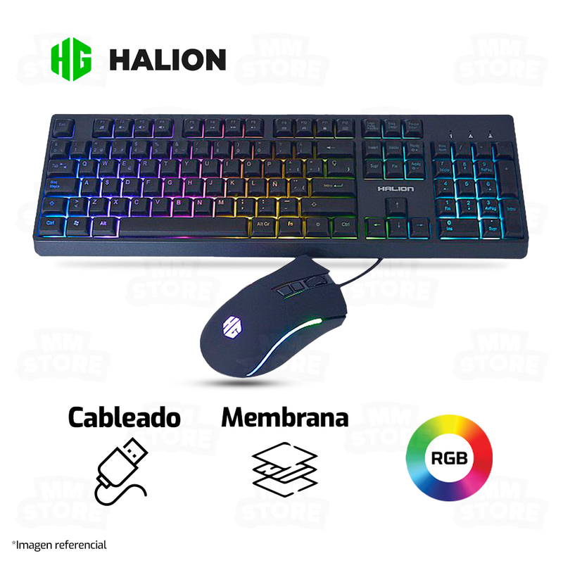 COMBO HALION ELYSIUM HA-859C | TECLADO + MOUSE