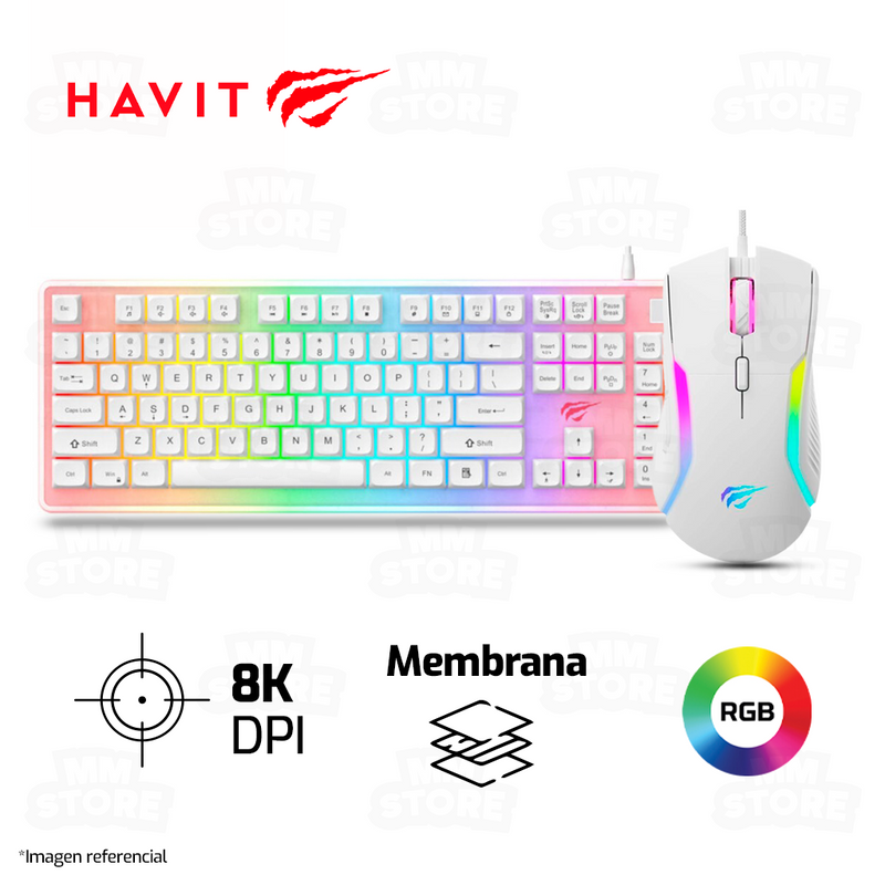 COMBO HAVIT TECLADO HAVIT KB876L + MOUSE HAVIT MS1033