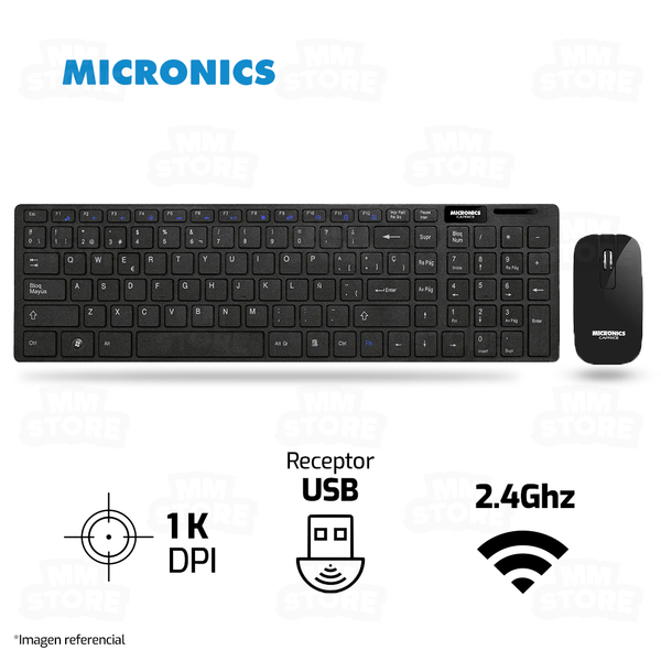 COMBO MICRONICS CAPRICE MIC WT801+ | INALAMBRICO | TECLADO + MOUSE