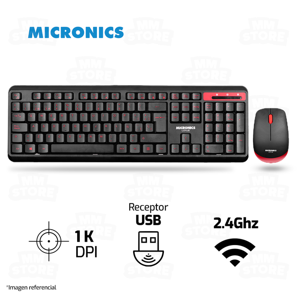 COMBO MICRONICS LOTUS MIC T808 | INALAMBRICO | TECLADO + MOUSE |