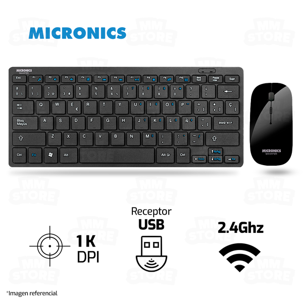 COMBO MICRONICS SMARTER MIC WT 802+ | INALAMBRICO | TECLADO + MOUSE