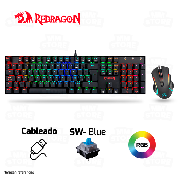 COMBO REDRAGON MITRA+GRIFFIN K551RGB-BA | TECLADO + MOUSE