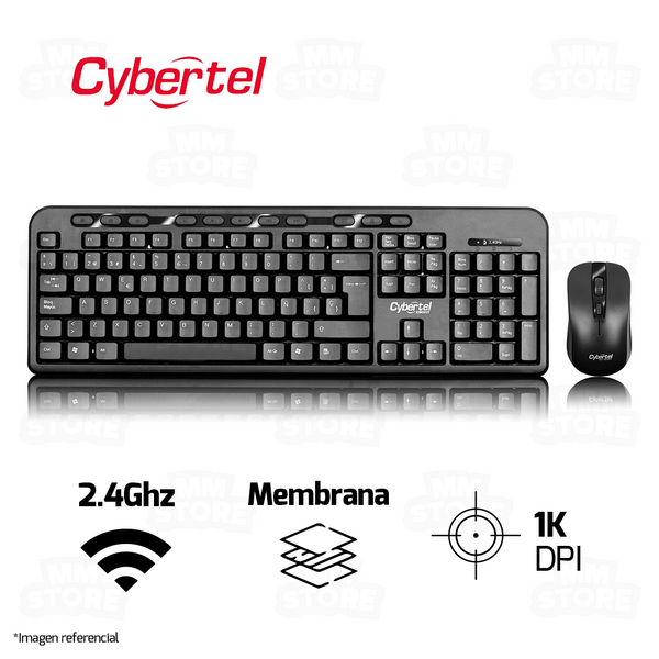 COMBO CYBERTEL EBONY CYB T800 | INALAMBRICO | TECLADO + MOUSE