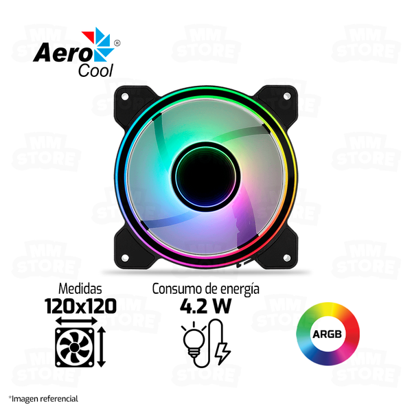 COOLER PARA CASE AEROCOOL MIRAGE 12 | 120MM | ARGB