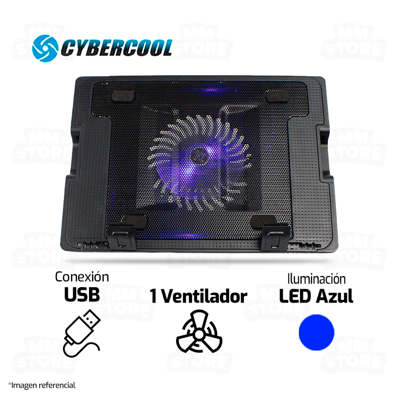 COOLER PARA LAPTOP CYBERCOOL HA-69 | 1 VENTILADOR