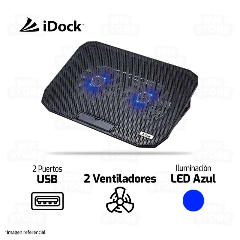 COOLER PARA LAPTOP IDOCK N6 PRO | 2 VENTILADORES