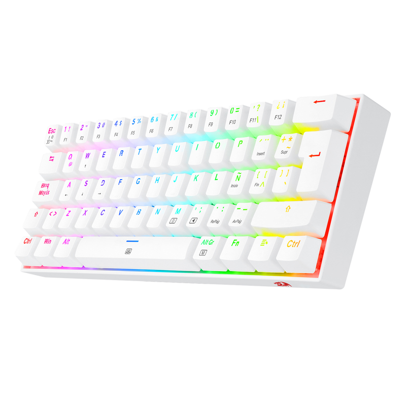 TECLADO REDRAGON DRAGONBORN K630 | ESPAÑOL| MECANICO | SW-BROWN | RGB | BLANCO