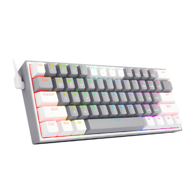 TECLADO REDRAGON FIZZ PRO K616 | ESPAÑOL | INALAMBRICO | MECANICO | SW-RED | RGB | GRIS-BLANCO