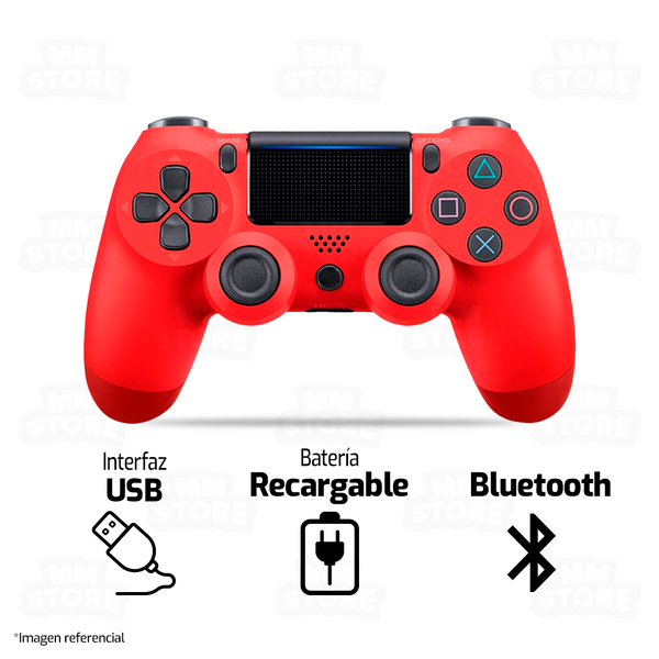 GAMEPAD DOUBLESHOCK | BLUETOOTH | PLAY4 | ROJO