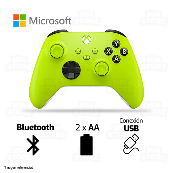 GAMEPAD MICROSOFT XBOX SERIE X ELECTRIC VOLT | USB - BLUETOOTH | PC - XBOX | VERDE