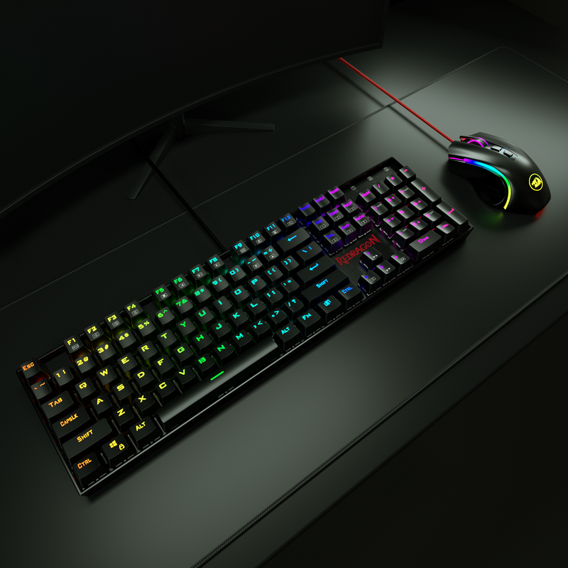 COMBO REDRAGON MITRA+GRIFFIN K551RGB-BA | TECLADO + MOUSE