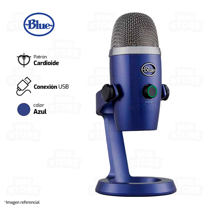 MICROFONO BLUE YETI NANO | USB | AZUL