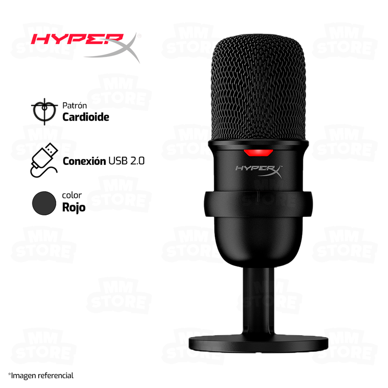 MICROFONO HYPERX SOLOCAST | USB | NEGRO