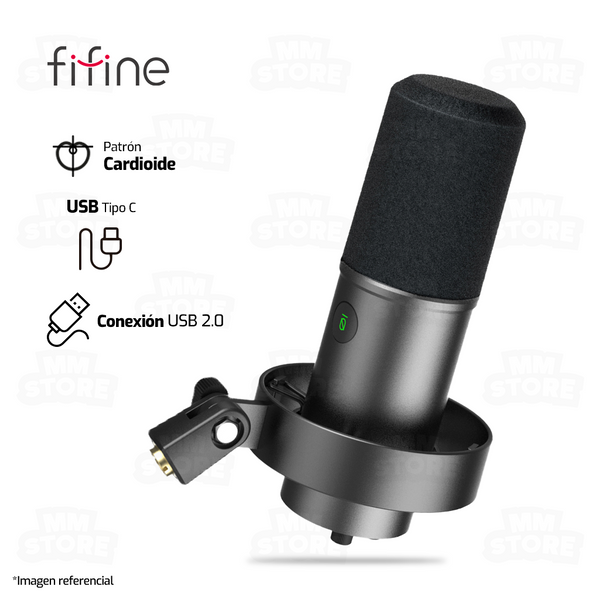 MICROFONO FIFINE K688 | DINÁMICO | NEGRO