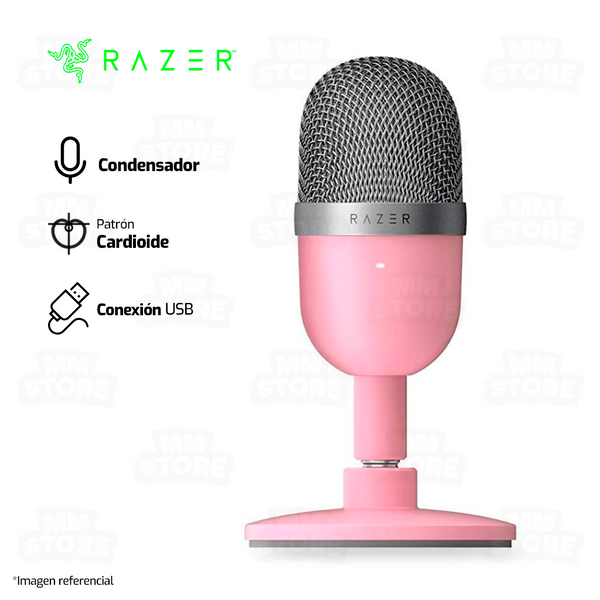 MICROFONO RAZER SEIREN MINI QUARTZ | USB | ROSADO