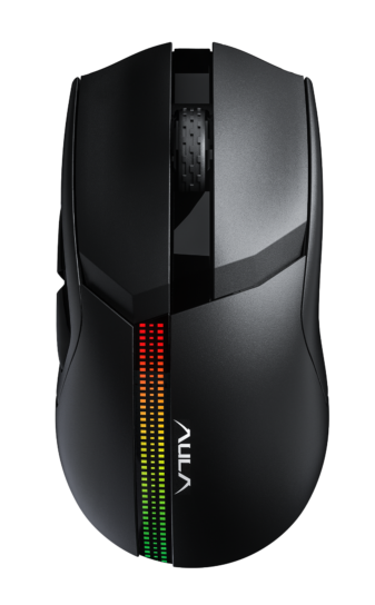 MOUSE AULA F813 PRO | 12,400 DPI | RGB | NEGRO