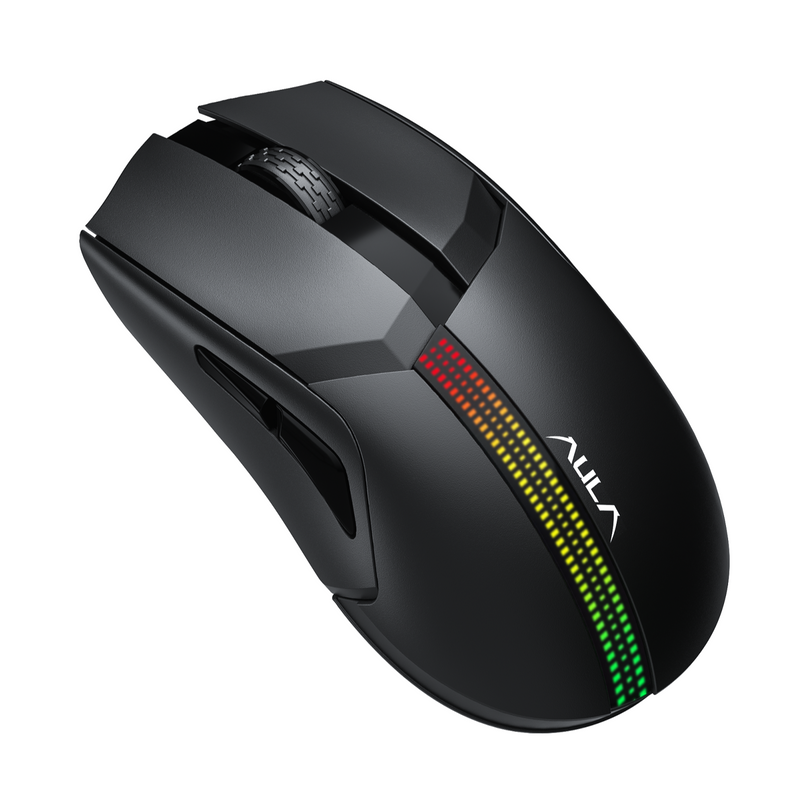 MOUSE AULA F813 PRO | 12,400 DPI | RGB | NEGRO