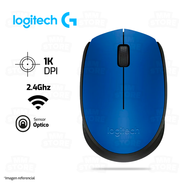 MOUSE LOGITECH M170 | INALAMBRICO | 1,000 DPI | AZUL