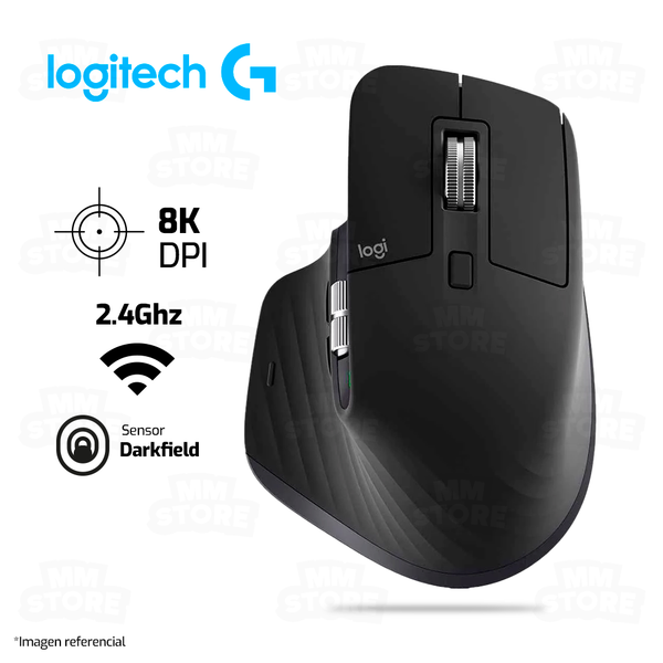 MOUSE LOGITECH MX MASTER 3S | INALAMBRICO | 8,000 DPI | NEGRO