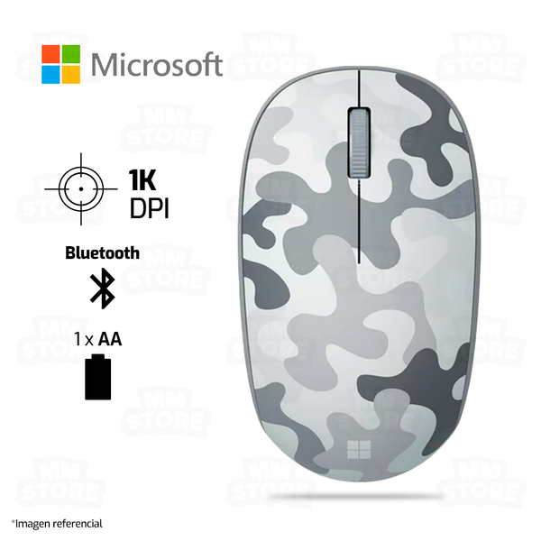 MOUSE MICROSOFT CAMO SPECIAL EDITION SOURIS | BLUETOOTH | 1,000 DPI | BLANCO