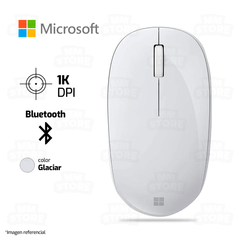 MOUSE MICROSOFT SOURIS | BLUETOOTH | 1,000 DPI | GLACIAR