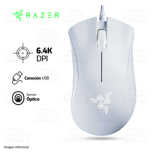 MOUSE RAZER DEATHADDER ESSENTIAL | 6,400 DPI | BLANCO