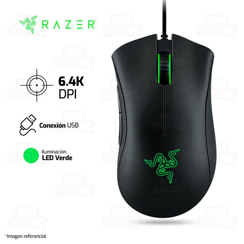 MOUSE RAZER DEATHADDER ESSENTIAL | 6,400 DPI | NEGRO