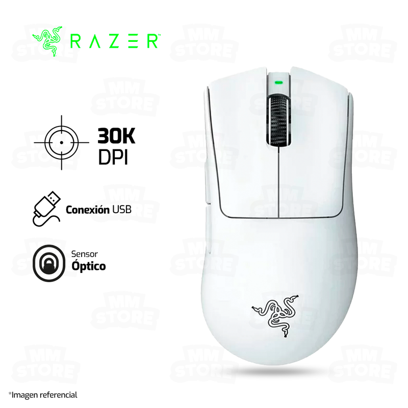 MOUSE RAZER DEATHADDER V3 PRO | INALAMBRICO | 30,000 DPI | BLANCO