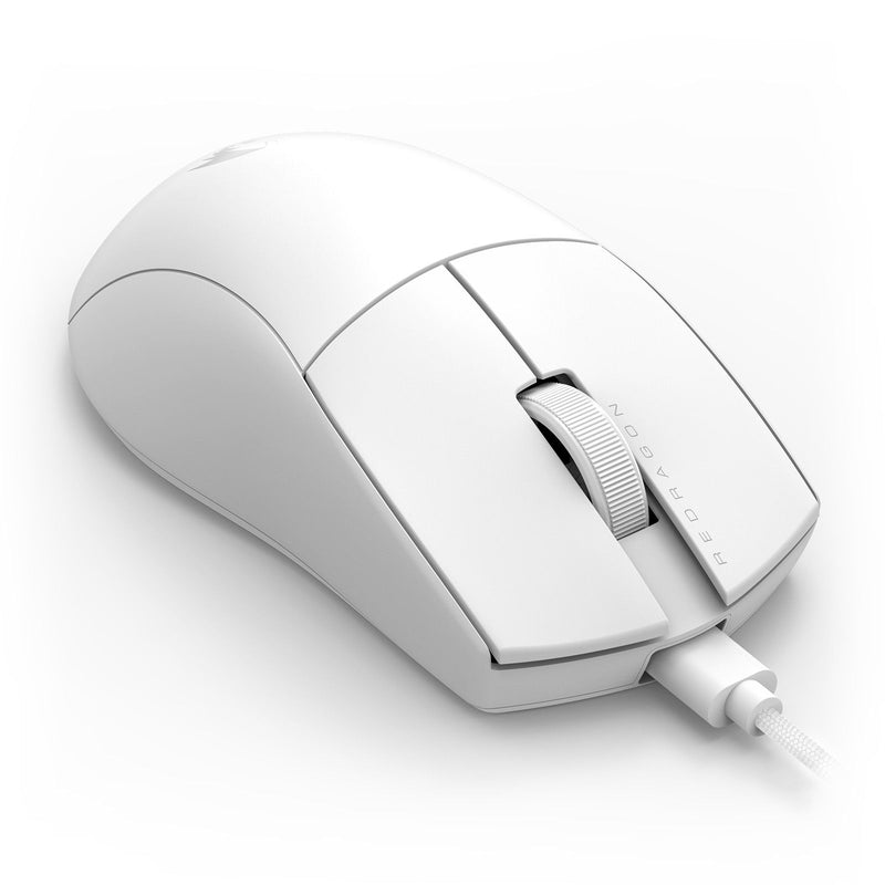 MOUSE REDRAGON K1NG (1K HZ) M724W | CABLEADO | 12,400 DPI | BLANCO