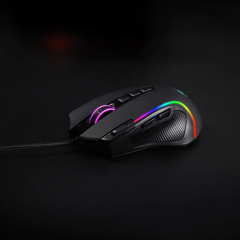 MOUSE REDRAGON PREDATOR M612 | CABLEADO | 8,000 DPI | RGB | NEGRO