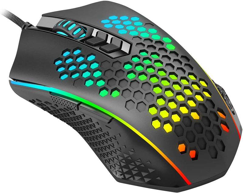 MOUSE REDRAGON REAPING M987-K | 12,400 DPI | RGB | NEGRO