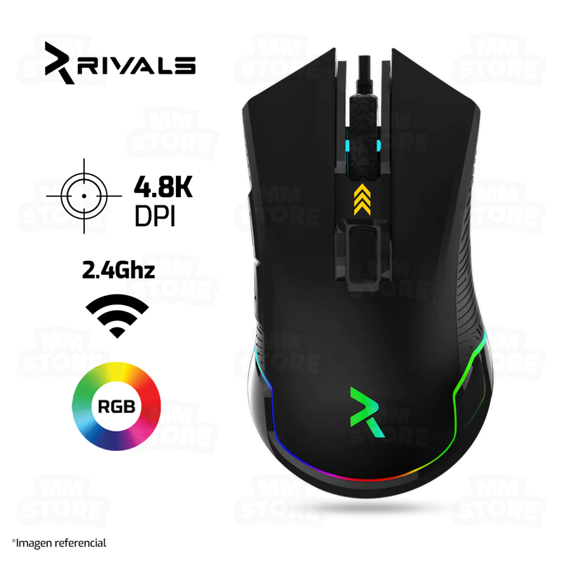 MOUSE RIVALS SPECTRUM DUAL MODE | INALAMBRICO | 4,800 DPI | RGB