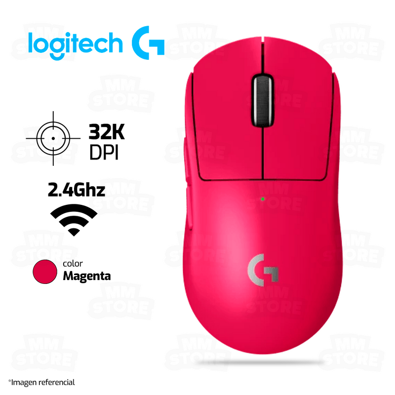 MOUSE LOGITECH GPRO X SUPERLIGHT 2 | INALAMBRICO | 32,000 DPI | MAGENTA