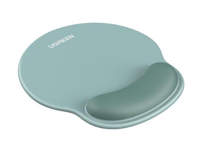 MOUSEPAD CON SOPORTE PARA MUÑECA UGREEN 25243 | ANTIDESLIZANTE | VERDE AGUA