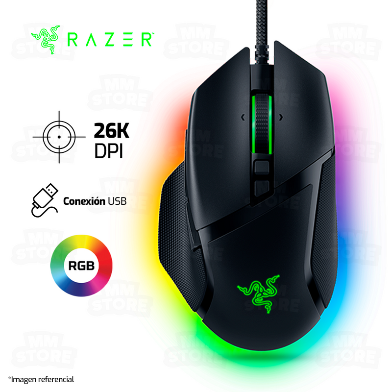 MOUSE RAZER BASILISK V3 CHROMA | 26,000 DPI | RGB | NEGRO