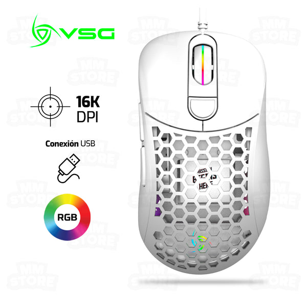 MOUSE VSG AQUILA AIR MATE | 16, 000 DPI | RGB | BLANCO