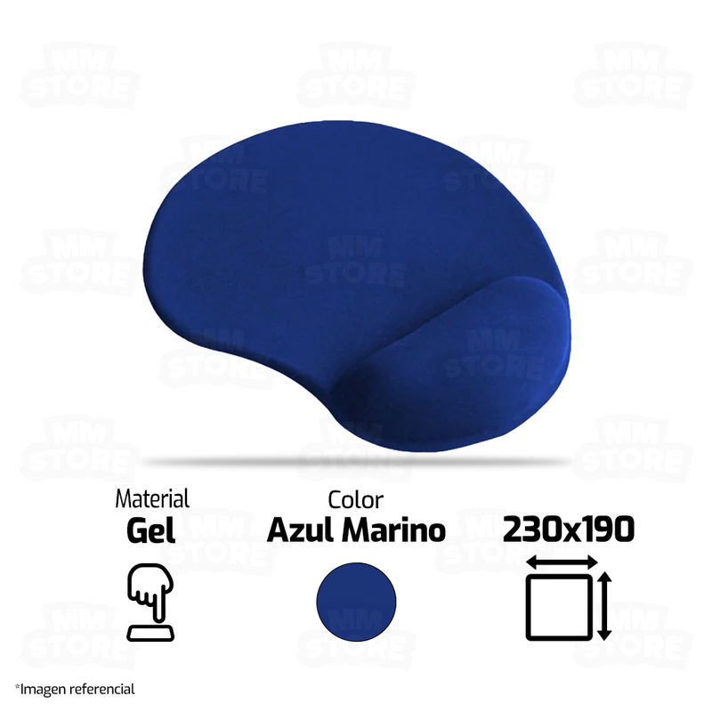 MOUSEPAD CON GEL | AZUL MARINO