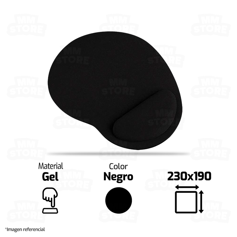 MOUSEPAD CON GEL | NEGRO