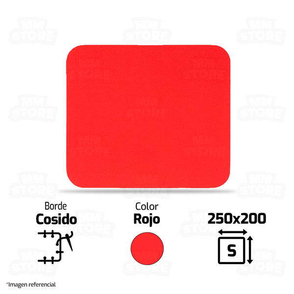 MOUSEPAD GENERICO | S | 250 X 200MM | ROJO