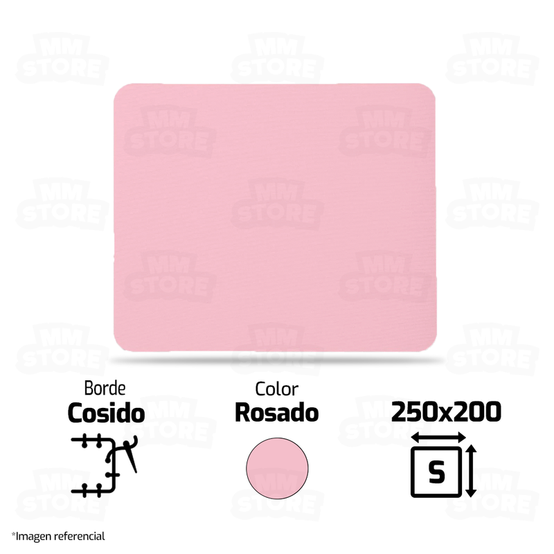 MOUSEPAD GENERICO | S | 250 X 200MM | ROSADO