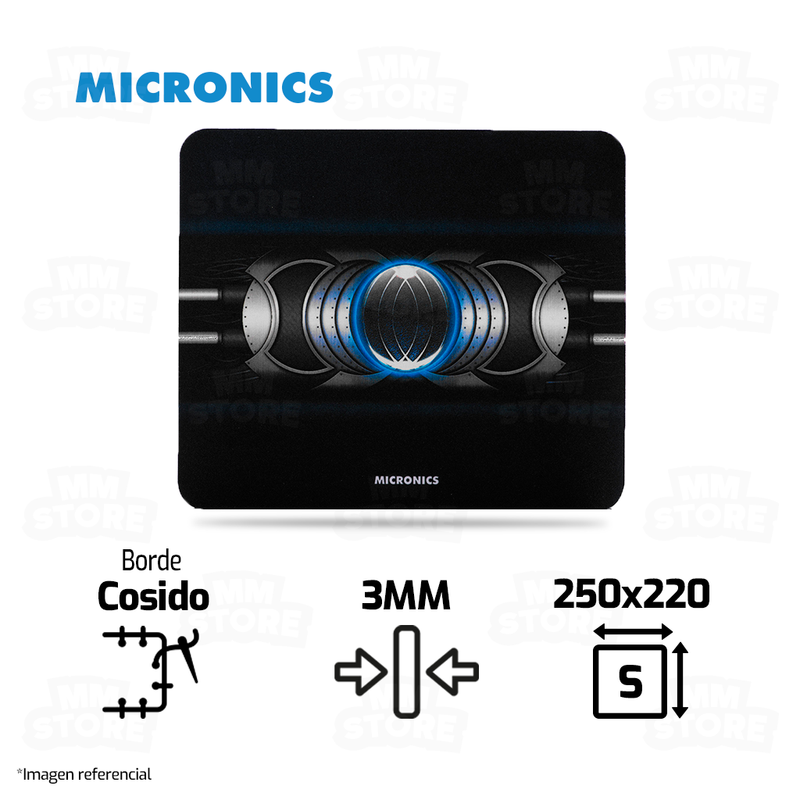 MOUSEPAD MICRONICS PADMOUSE 3 | S | 250 X 220MM