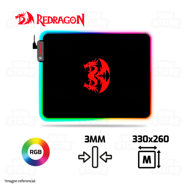 MOUSEPAD REDRAGON PLUTO | M | 330 X 260 X 3MM | RGB