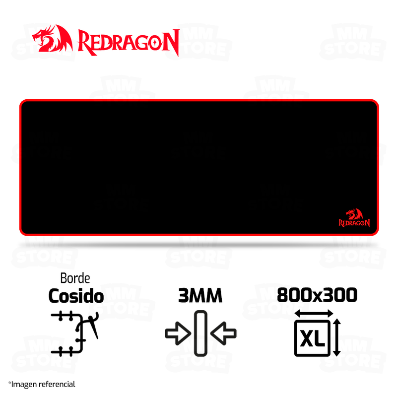 MOUSEPAD REDRAGON SUZAKU P003 | XL | 800 X 300 X 3MM