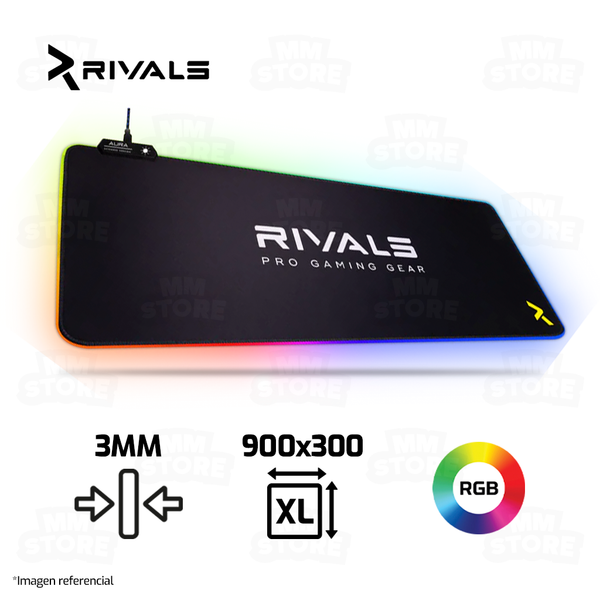 MOUSEPAD RIVALS AURA EXTEND PLUS | XL | 900 X 300 X 3MM | RGB