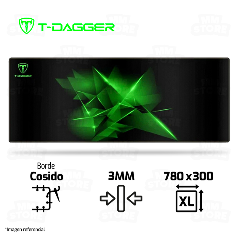 MOUSEPAD T-DAGGER GEOMETRY T-TMP301 | XL | 780 X 300 X 3MM